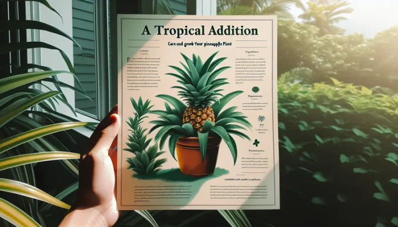 Een tropische aanvulling: verzorging en groei van je ananasplant